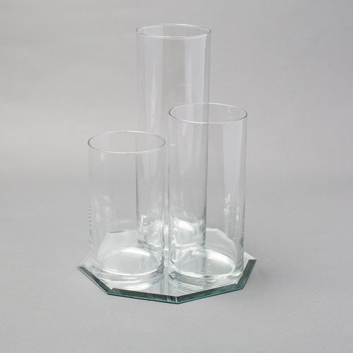 Eastland Octagon Mirror and Cylinder Vase Centerpiece Set of 48 - view 1