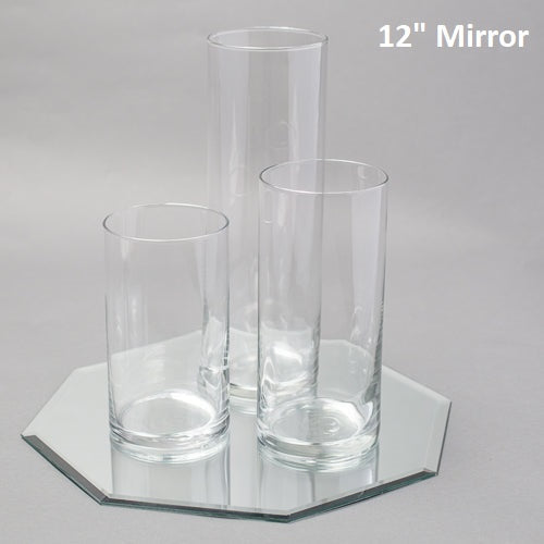 Eastland Octagon Mirror and Cylinder Vase Centerpiece Set of 4 - view 4