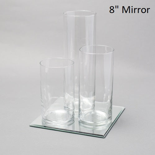 Eastland Square Mirror and Cylinder Vases Centerpiece Set of 48 - view 4