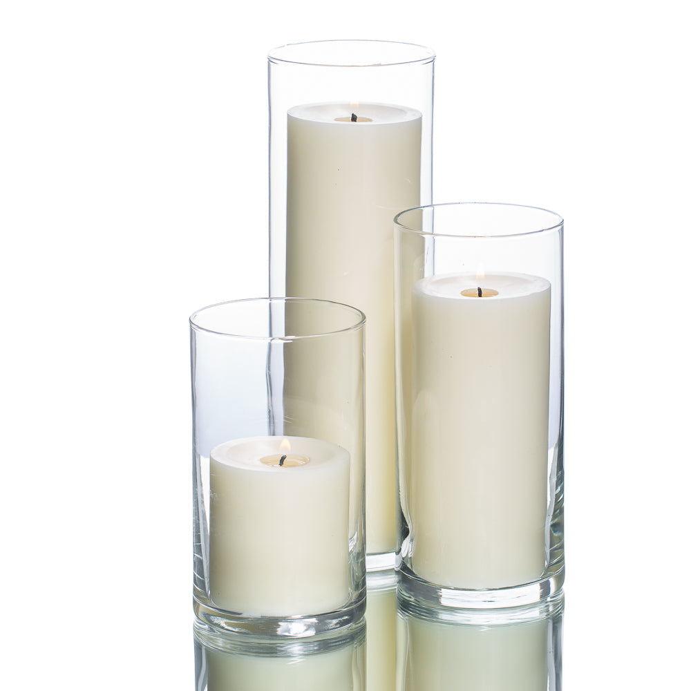 pillar candles cylinder holders set 36 - view 3