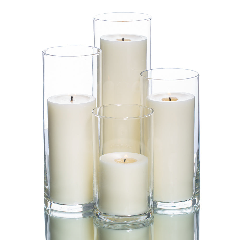 richland pillar candles eastland cylinder holders set of 4 - view 14