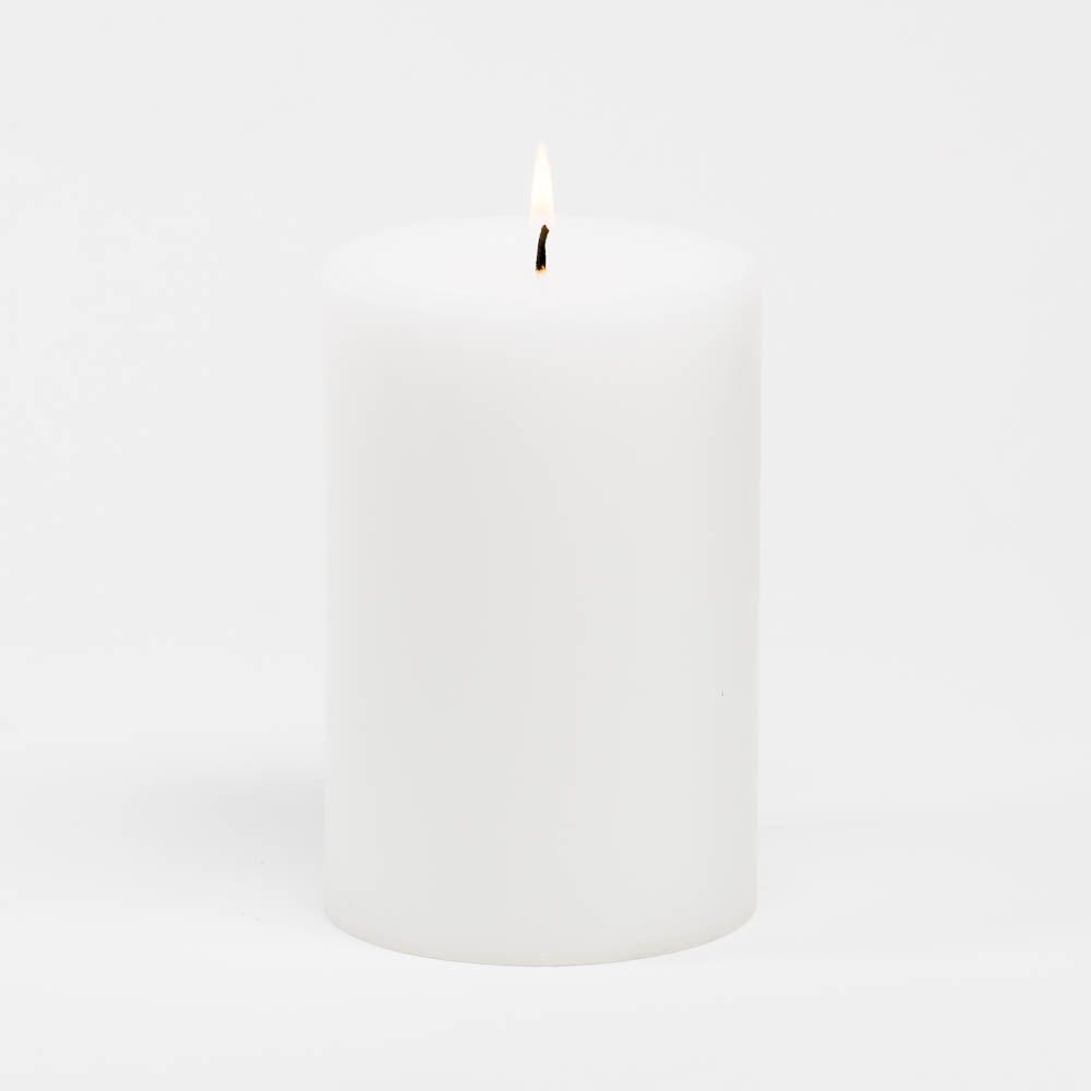 richland 4 x 6 white pillar candles set of 6 - view 3