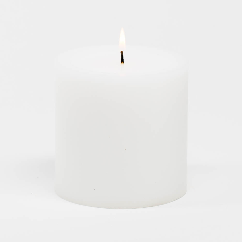 Richland 4" x 4" White Pillar Candles Set of 6 - view 1