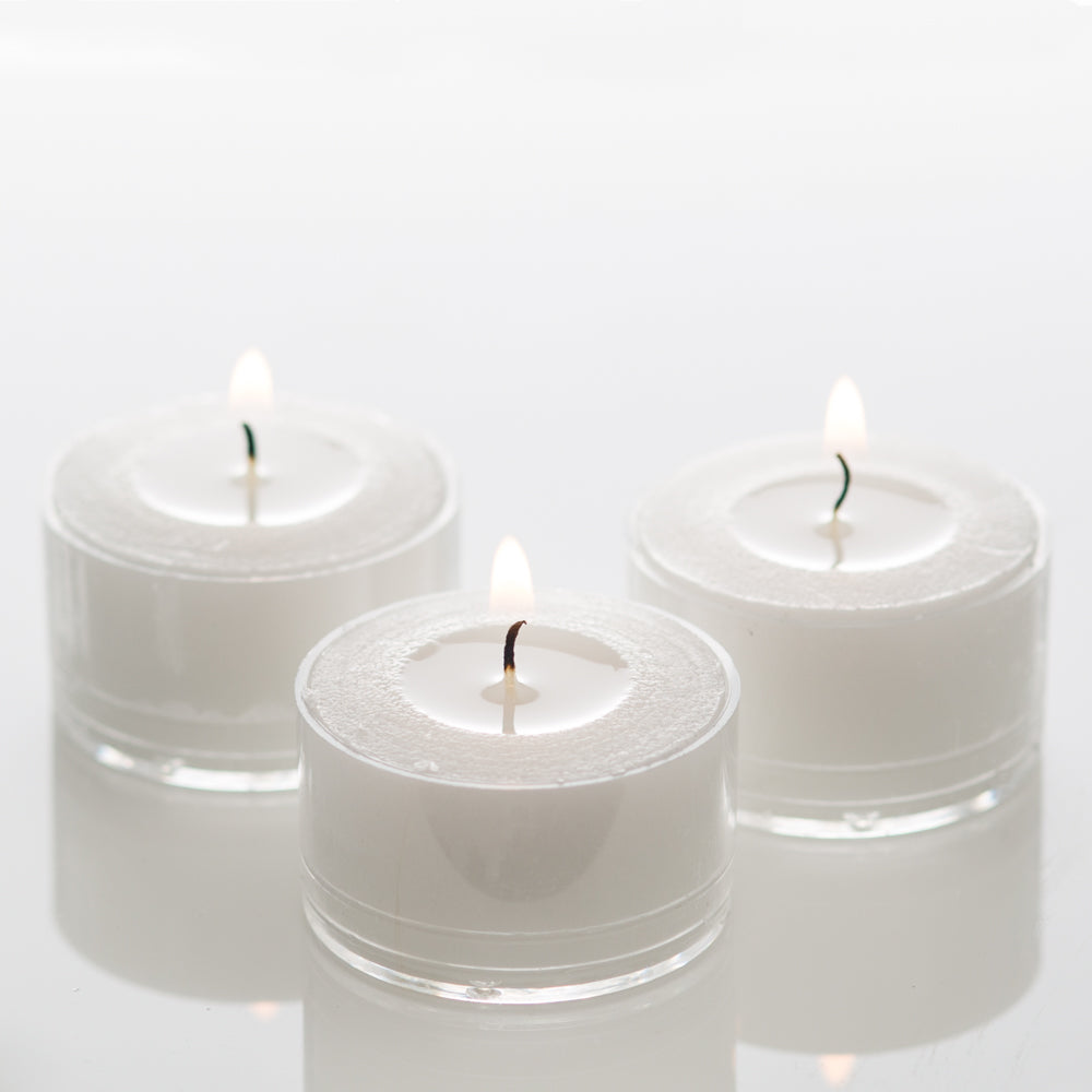 Richland Clear Extended Burn Tealight Candles White Unscented Set of 100 - view 1