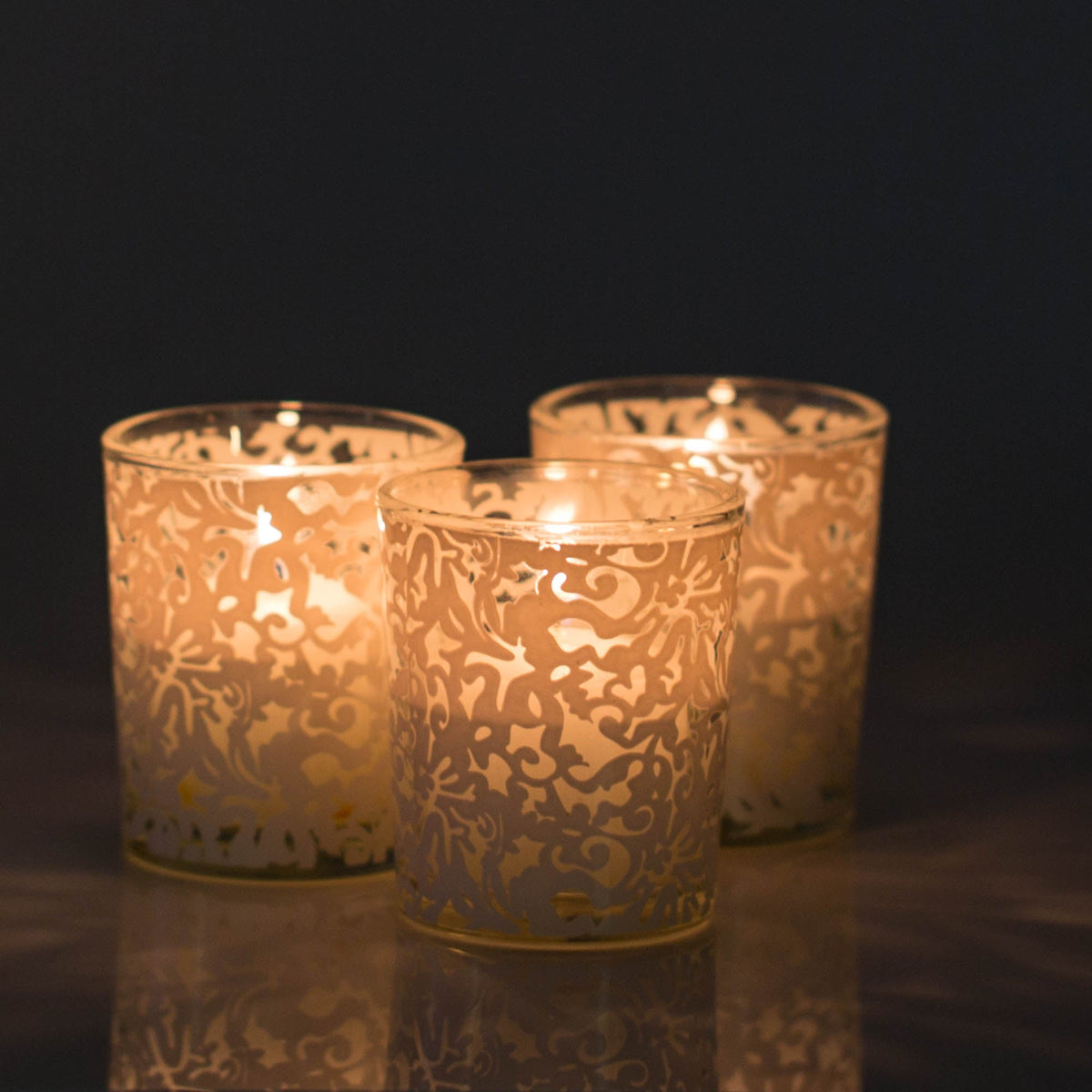 Richland Lace Design Votive Candle Holder Set of 12 - view 1
