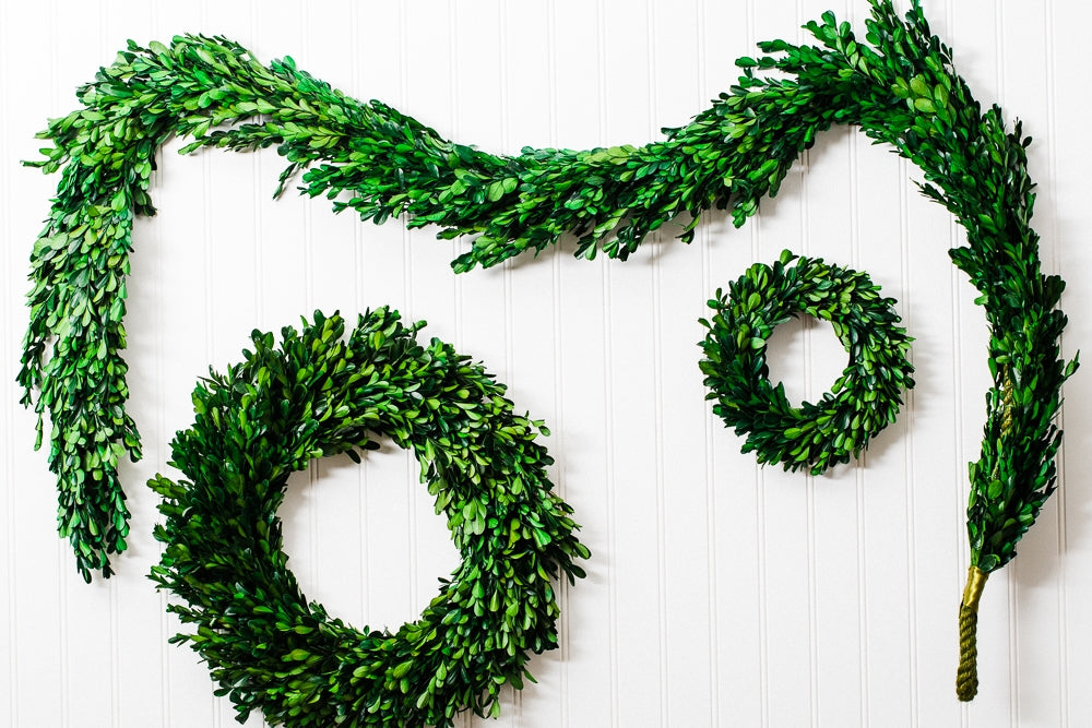 richland preserved boxwood garland 70 - view 2