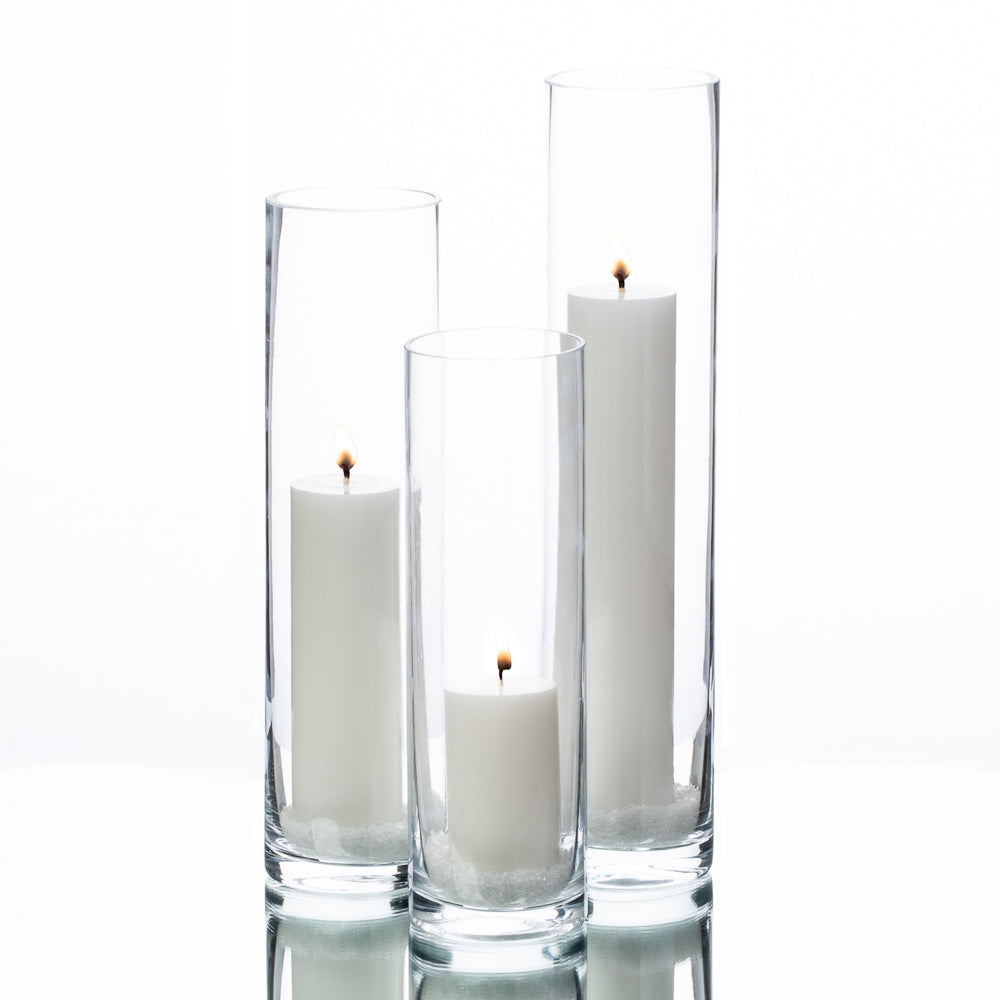 richland pillar candles sloan cylinder vases set of 3 - view 1