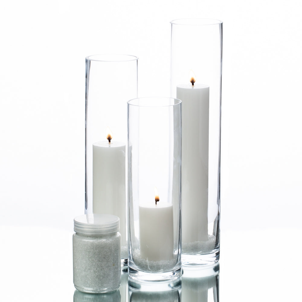 richland pillar candles sloan cylinder vases set of 3 - view 2