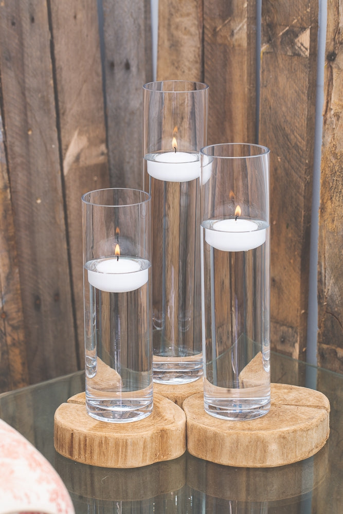 richland floating candles sloan cylinder vases set of 3 - view 2