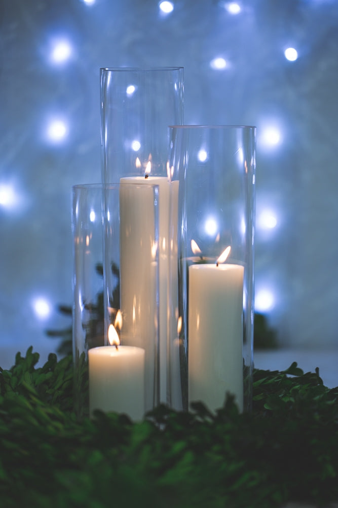Richland Pillar Candles & Sloan Cylinder Vases Set of 3 - view 4