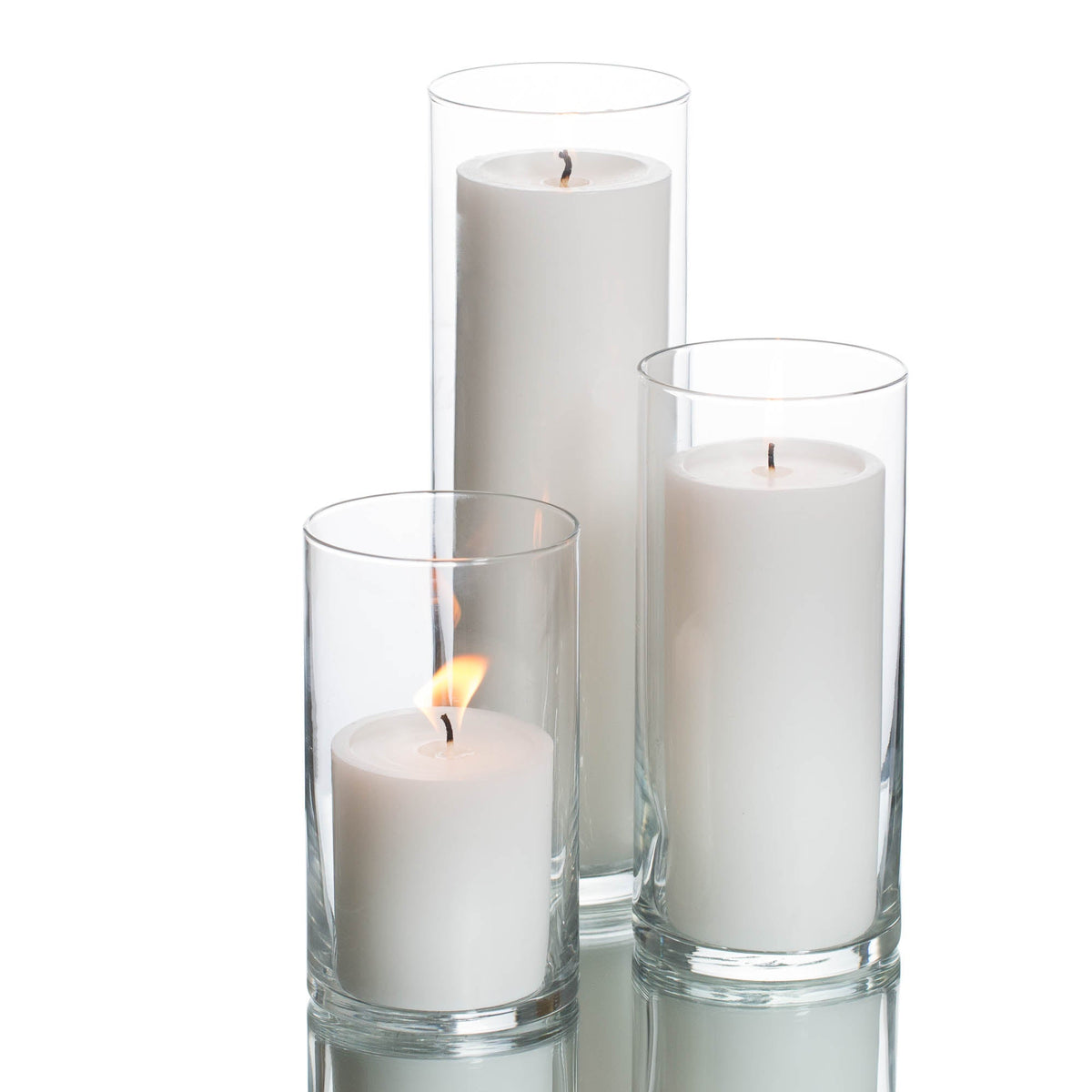 Richland Pillar Candles & Eastland Cylinder Holders Set of 36 - view 1