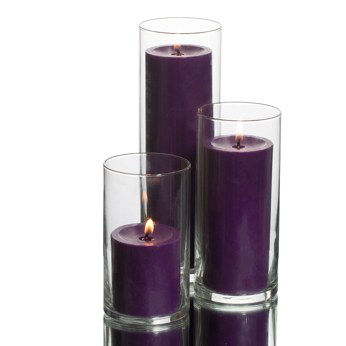 pillar candles cylinder holders set 03 - view 10
