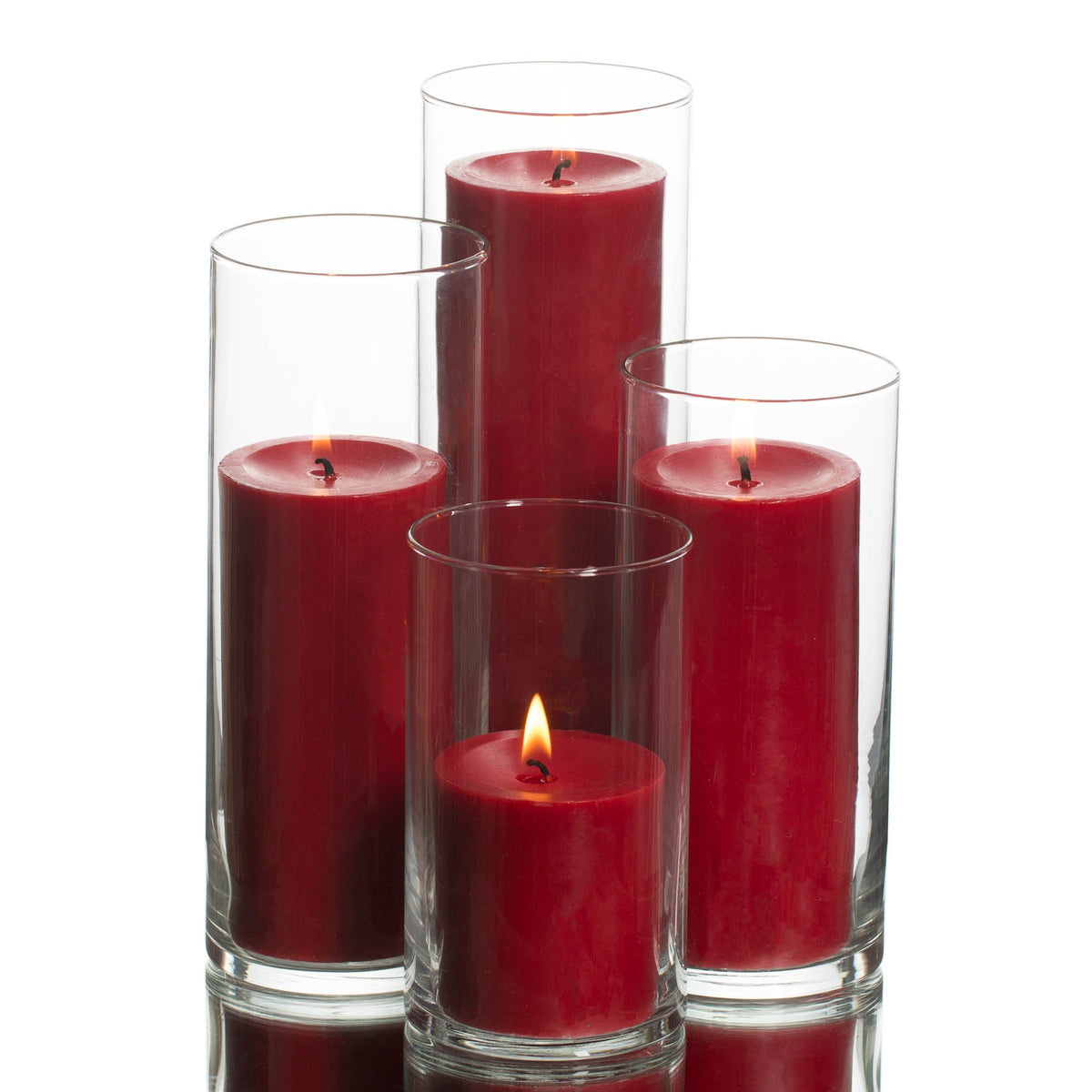richland pillar candles eastland cylinder holders set of 48 - view 3