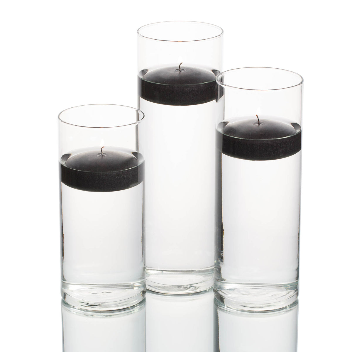 floating candles cylinder holders set 03 - view 6