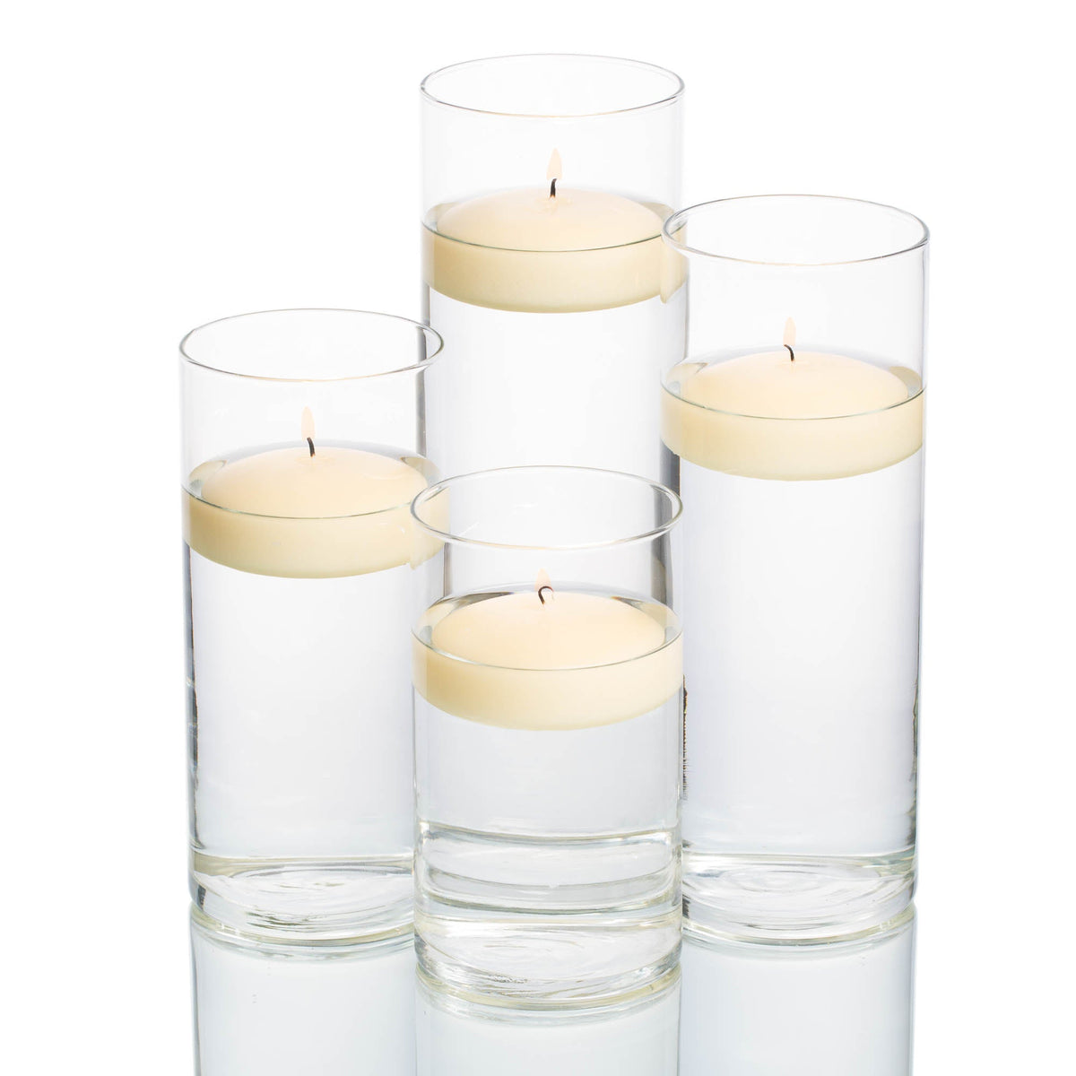 richland floating candles eastland cylinder holders set of 4 - view 4