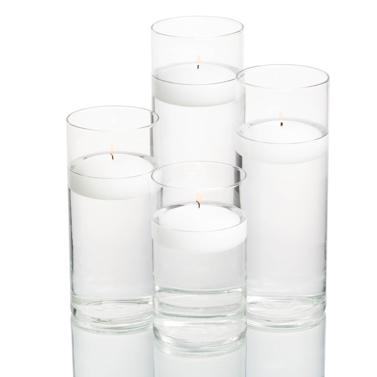 Richland Floating Candles & Eastland Cylinder Holders Set of 48 - view 1