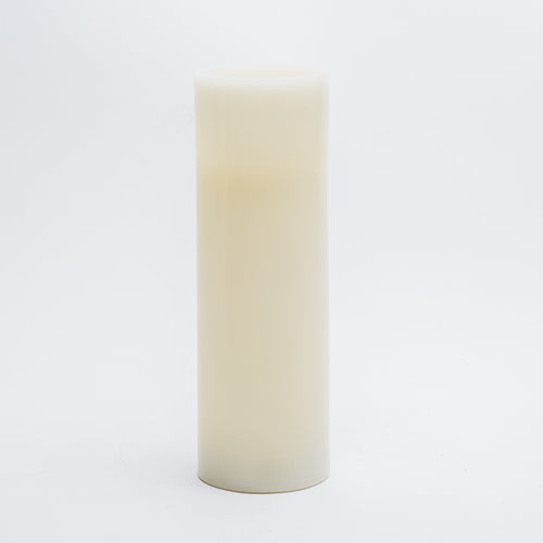 richland flameless led pillar candle 3 x9 ivory - view 4