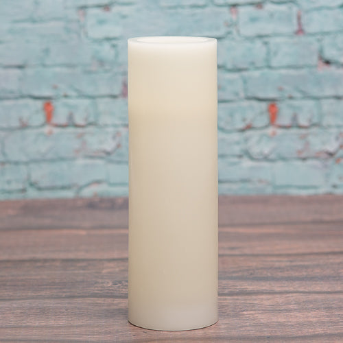 richland flameless led pillar candles 3 x9 ivory set of 6 - view 1