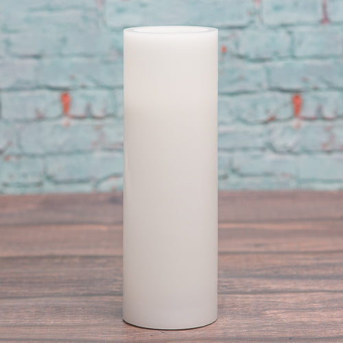 richland flameless led pillar candle 3 x 9 white - view 1