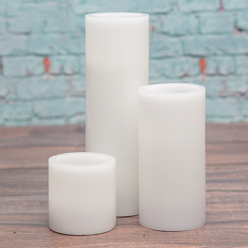 Richland Flameless LED Pillar Candle 3"x9" White - view 4