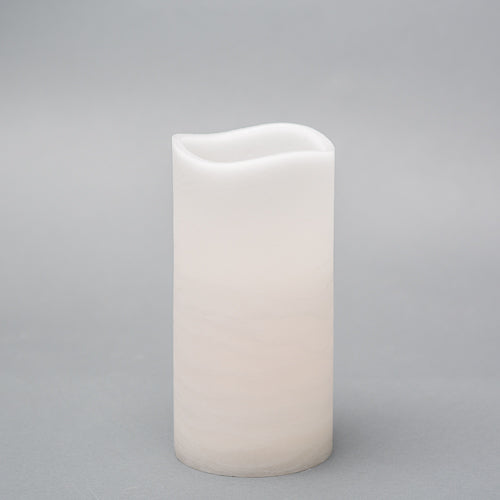 Richland 4" x 8" Large LED Pillar Candle with Wavy Top - Set of 6 - view 1