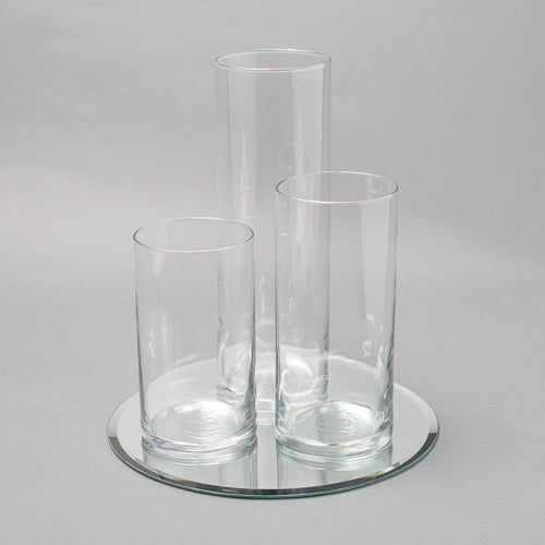 Eastland Round Mirror and Cylinder Vase Centerpiece Set of 4 - view 1