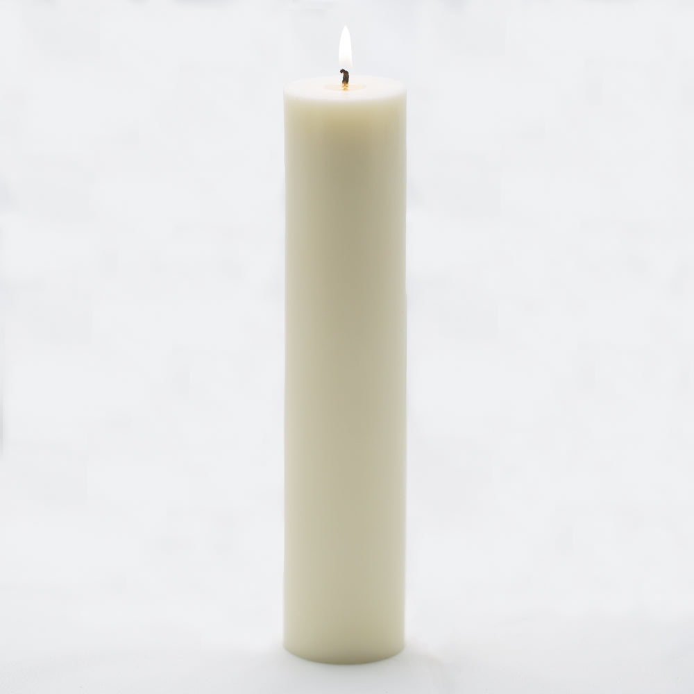 richland pillar candle 2 x9 light ivory set of 20