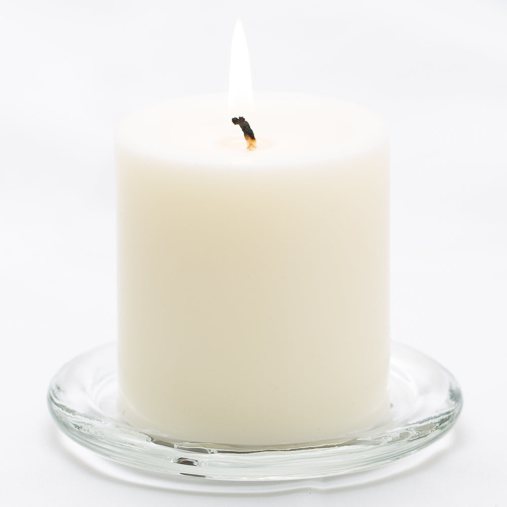 richland pillar candles 3 x3 light ivory set of 48
