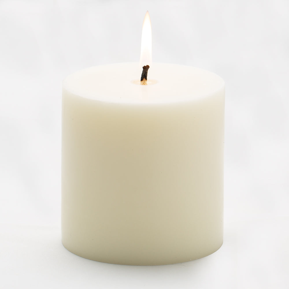 richland 4 x 4 light ivory pillar candle - view 1