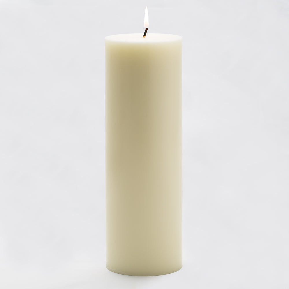 richland 4 x 12 light ivory pillar candle - view 1
