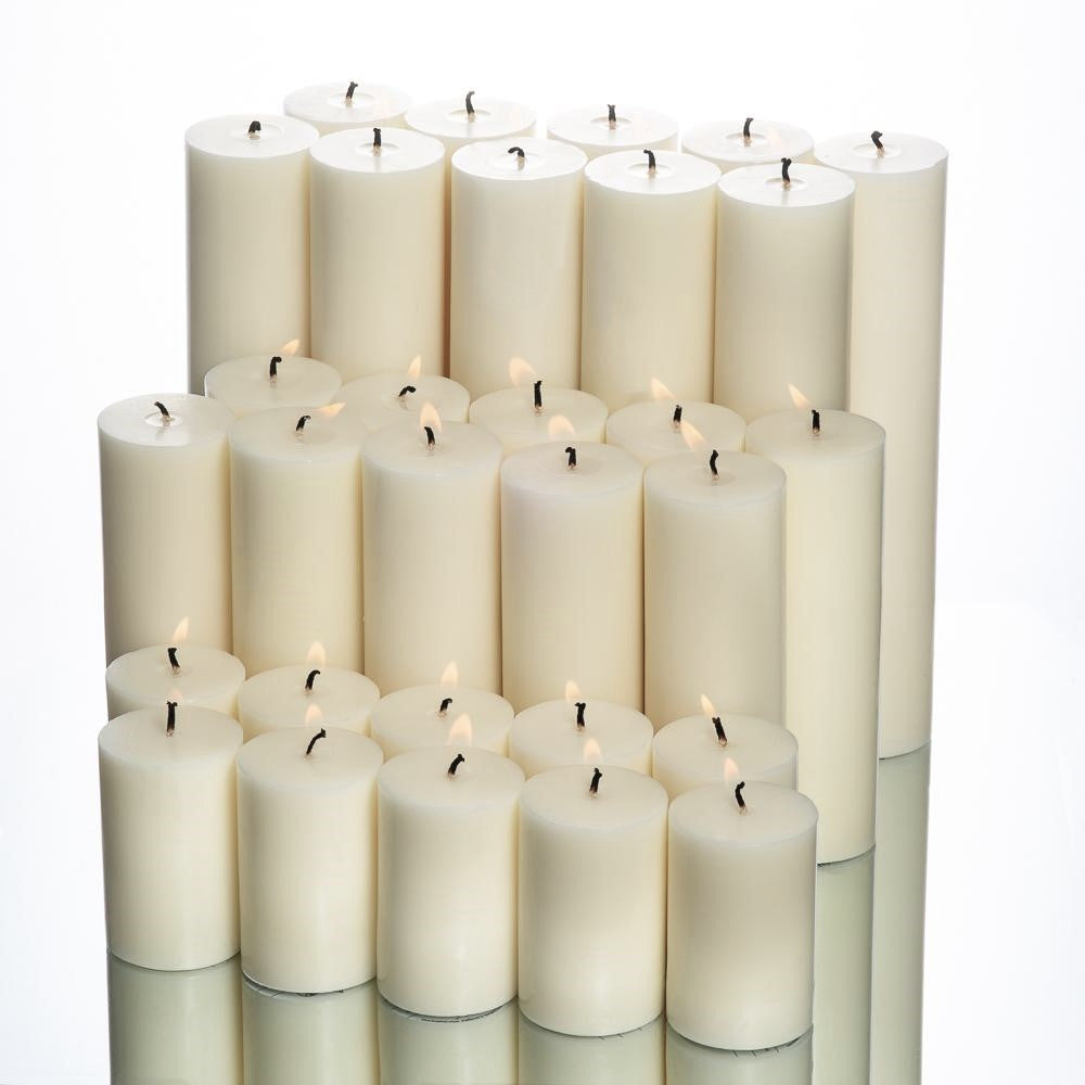 richland pillar candles 2 x3 2 x6 2 x9 set of 30