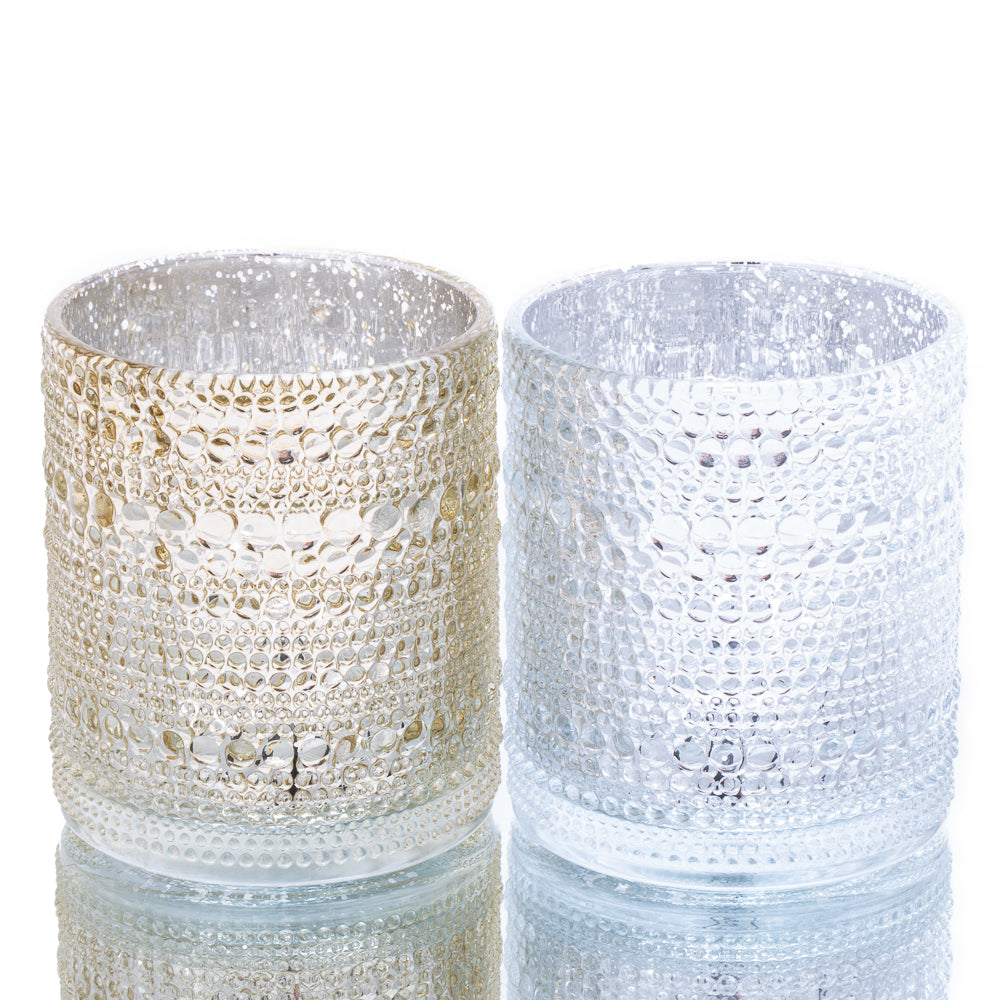 richland mercury candle holder pearly metallic gold large set of 6 - view 5