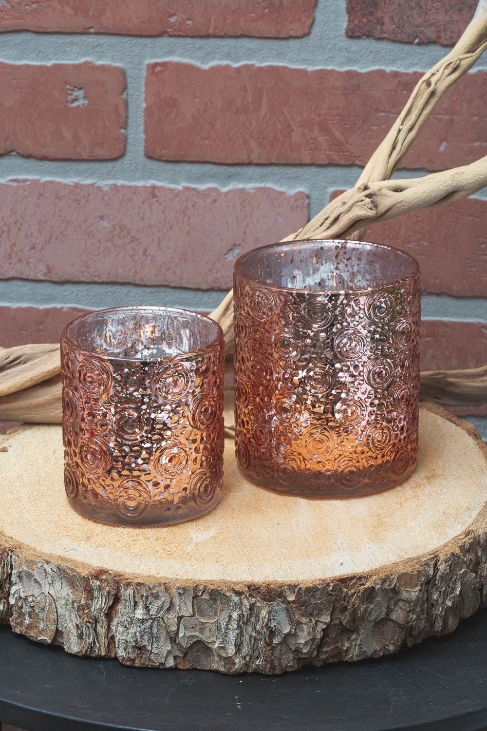 Richland Mercury Candle Holder Nadine Rose Gold Small Set of 36 - view 4
