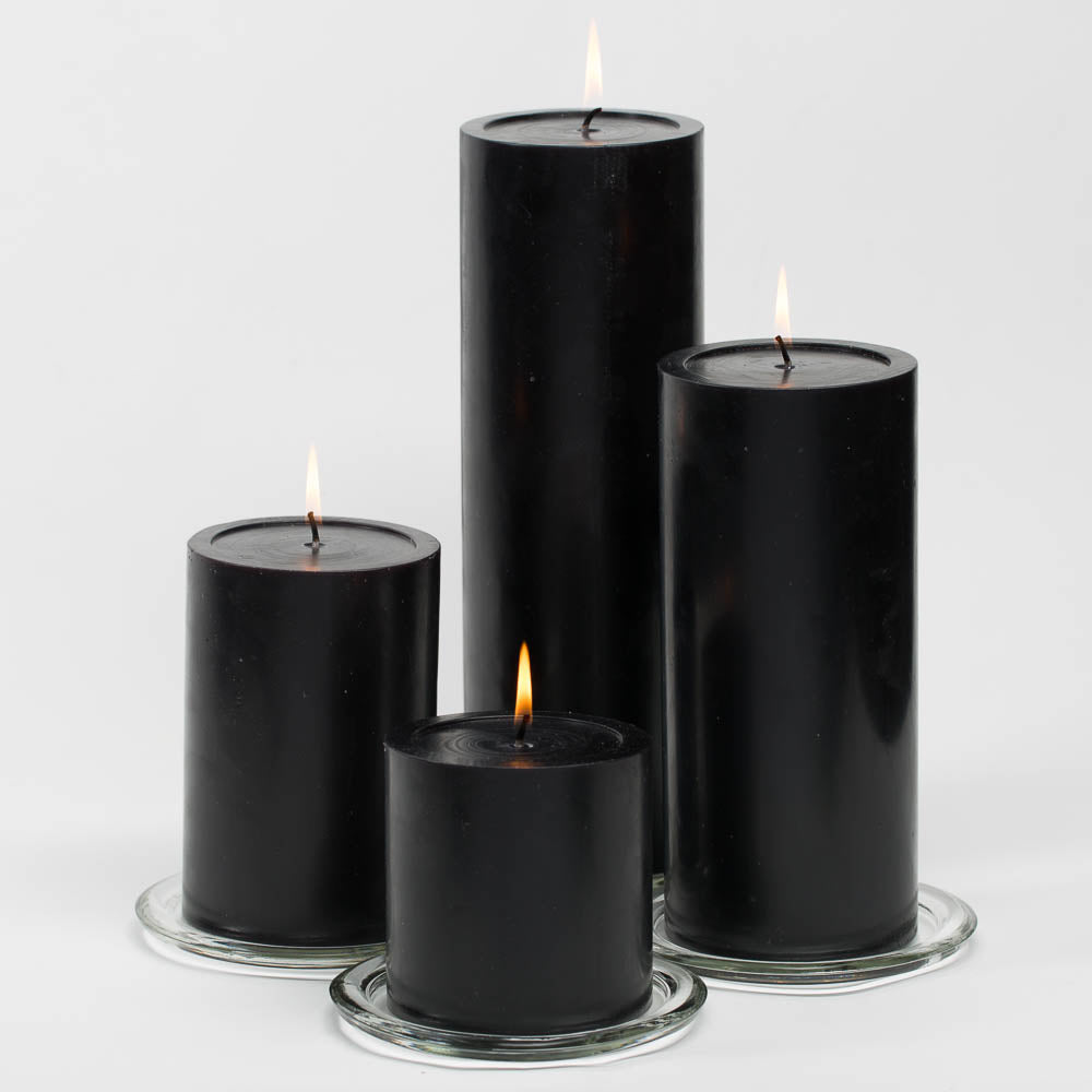 Richland 4" x 6" Black Pillar Candle - view 2
