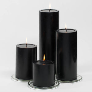 2 of 2: Richland 4" x 6" Black Pillar Candle