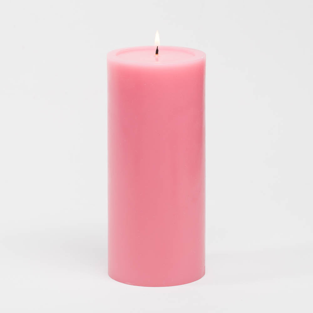 Richland 4" x 9" Pink Pillar Candles Set of 6 - view 1