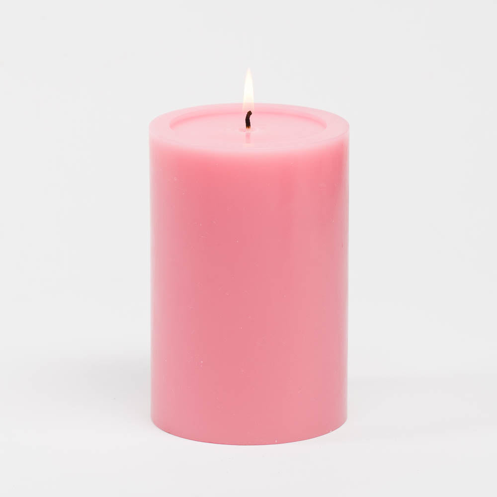 Richland 4" x 6" Pink Pillar Candles Set of 6 - view 1