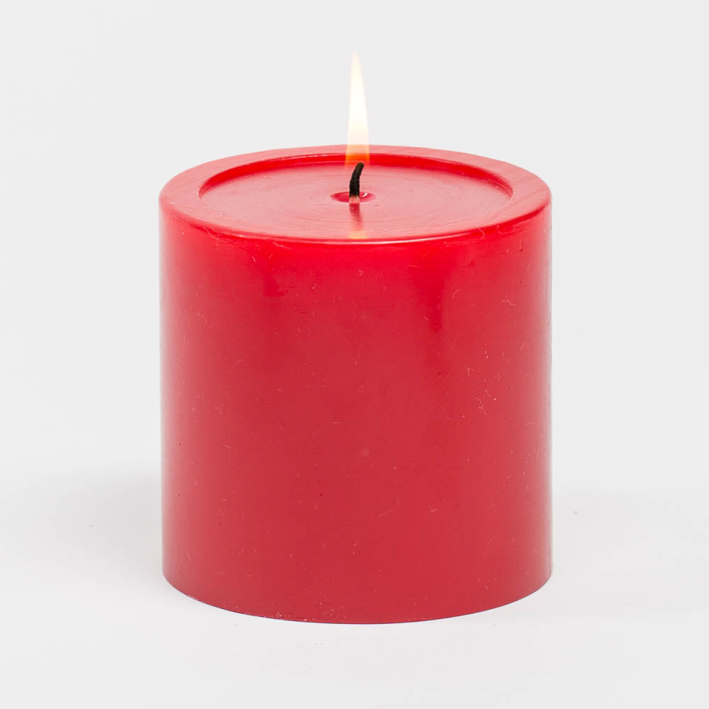 Richland 4" x 4" Red Pillar Candles Set of 6 - view 1