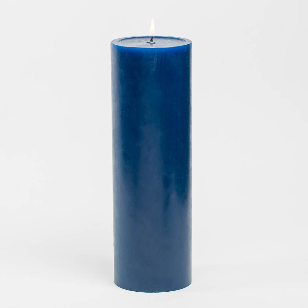 Richland 4" x 12" Navy Blue Pillar Candle - view 1