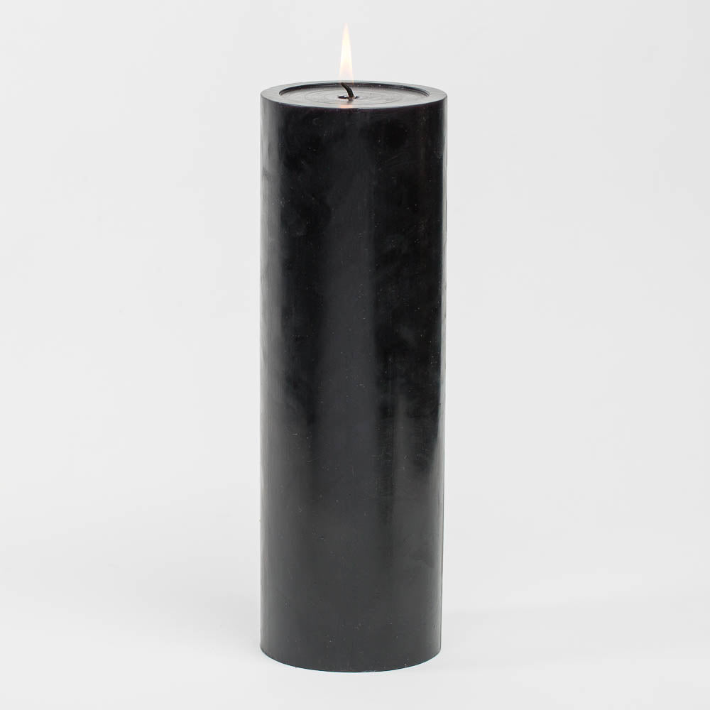 Richland 4" x 12" Black Pillar Candle Set of 6 - view 1