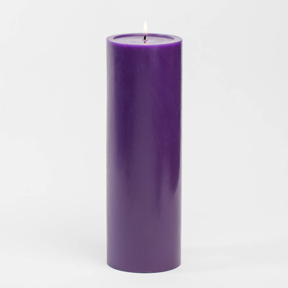 Richland 4" x 12" Purple Pillar Candle Set of 6 - view 1