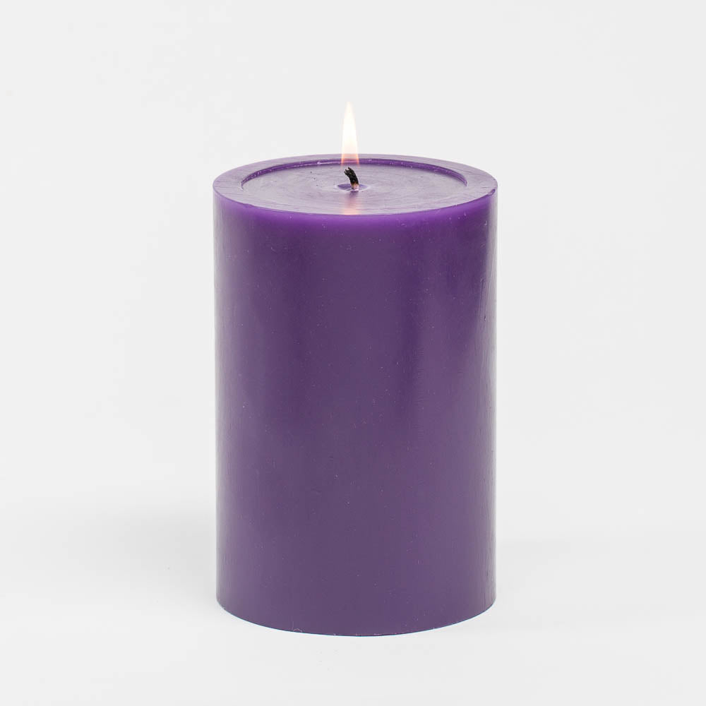 Richland 4" x 6" Purple Pillar Candles Set of 6 - view 1
