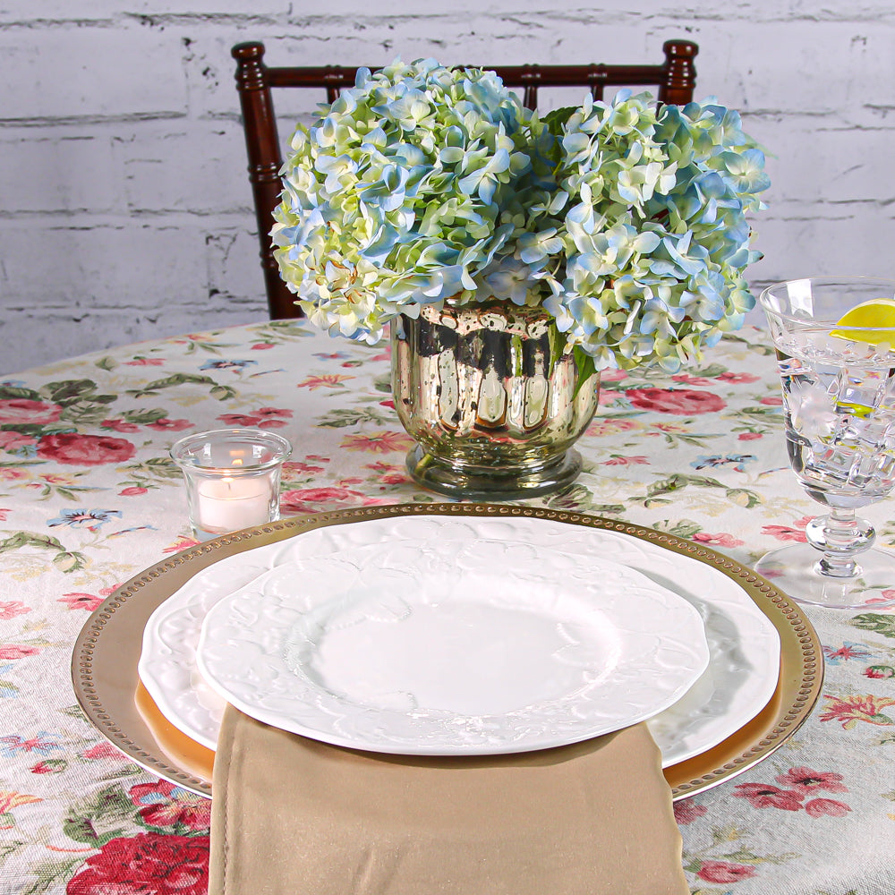 Richland Beaded Charger Plate 13" Gold Set of 48