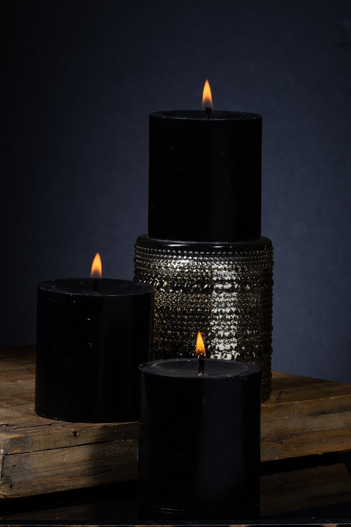 Richland Pillar Candle 3"x3" Black - view 4
