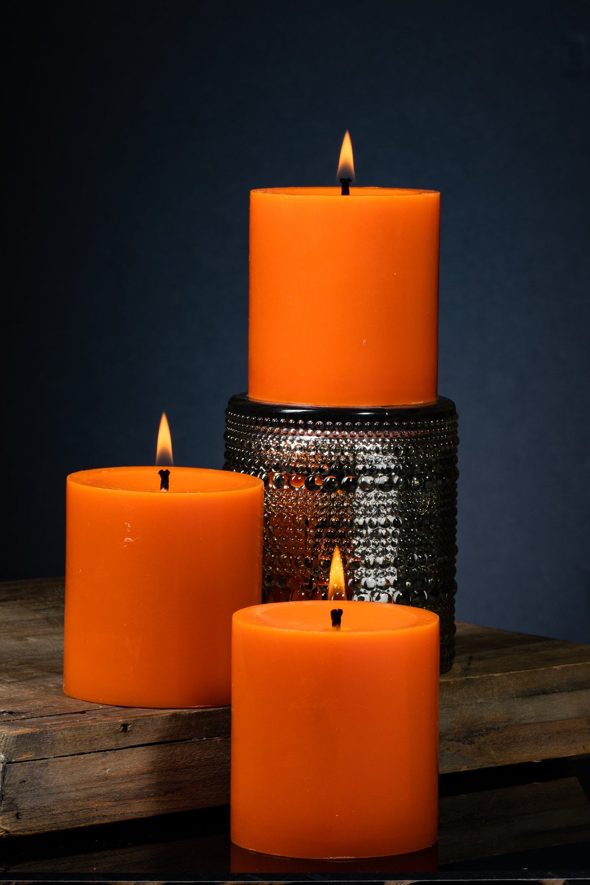 Richland Pillar Candle 3"x3" Orange - view 2