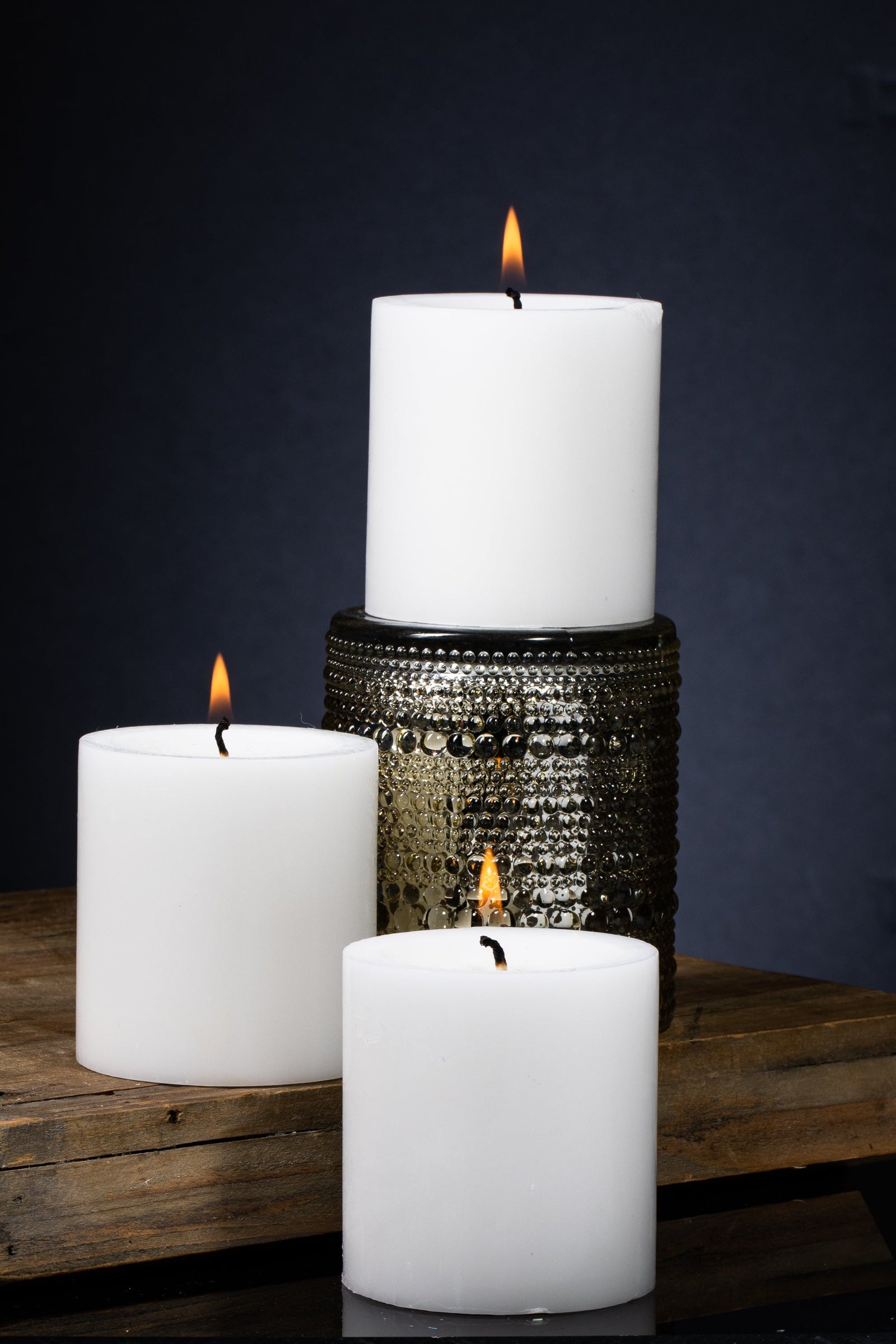 Richland Pillar Candles 3"x3" White Set of 48