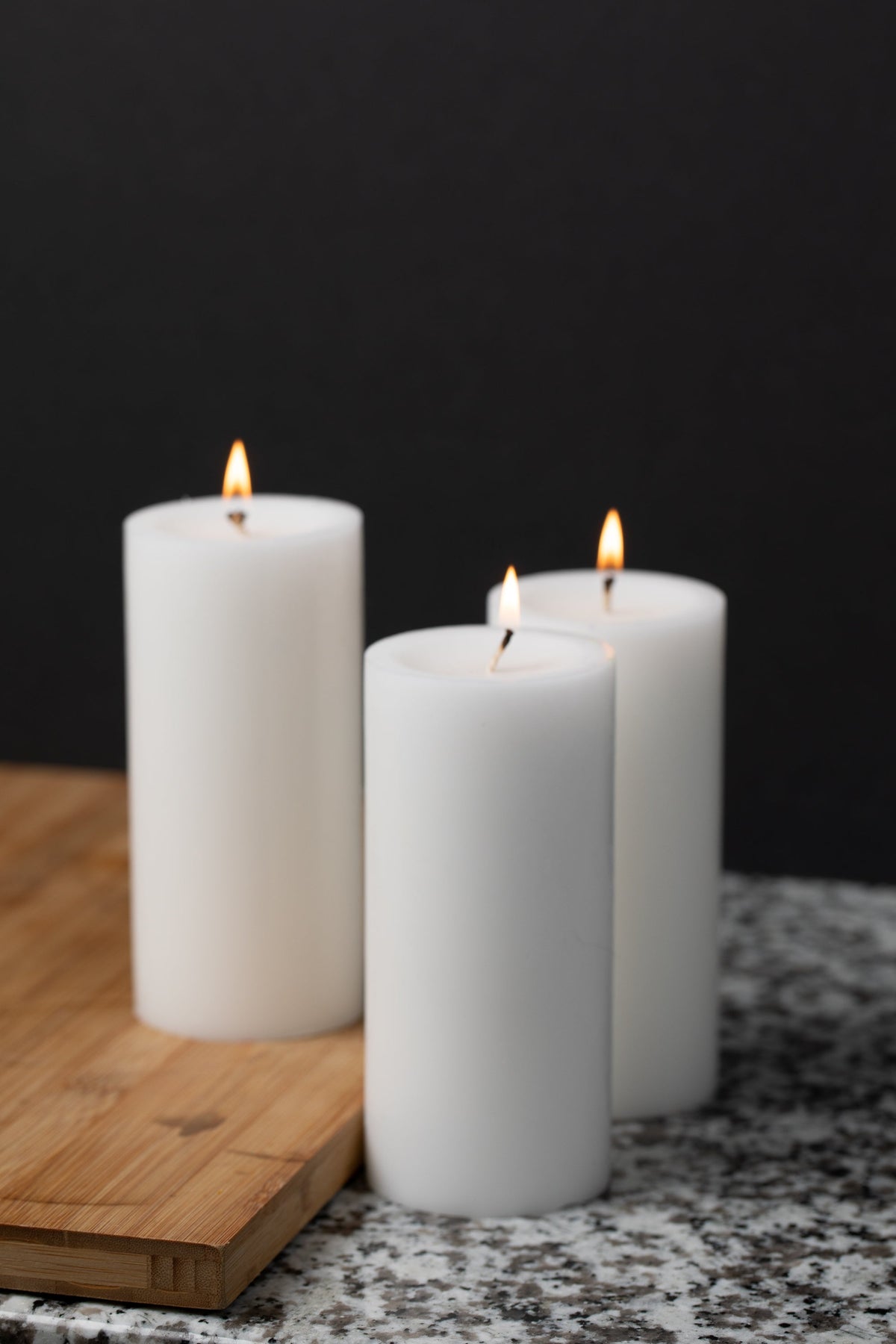 Richland Pillar Candle 3"x6" White - view 2