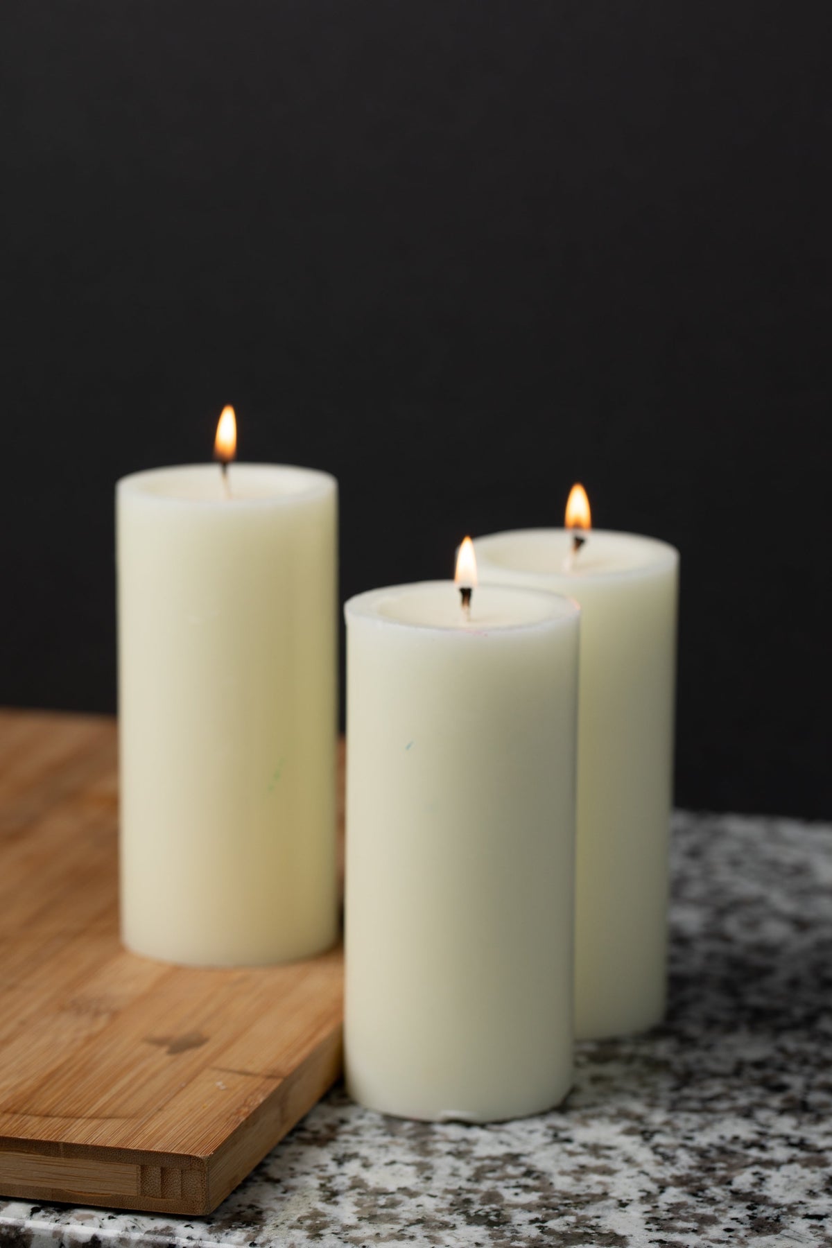 Richland Pillar Candle 3"x6" Light Ivory Set of 6 - view 3