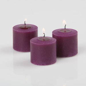 1 of 3: Richland Votive Candles Unscented Purple 10 Hour Set of 144