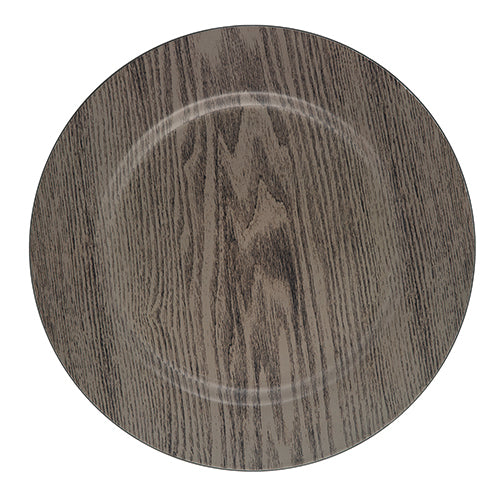 Richland Plain Charger Plate 13" Woodgrain - view 1